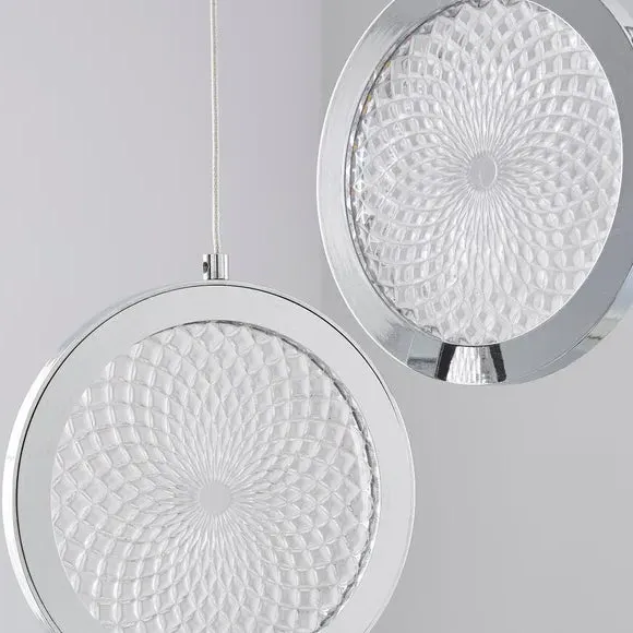 5-Light Cluster Ceiling Light - Silver, Chrome