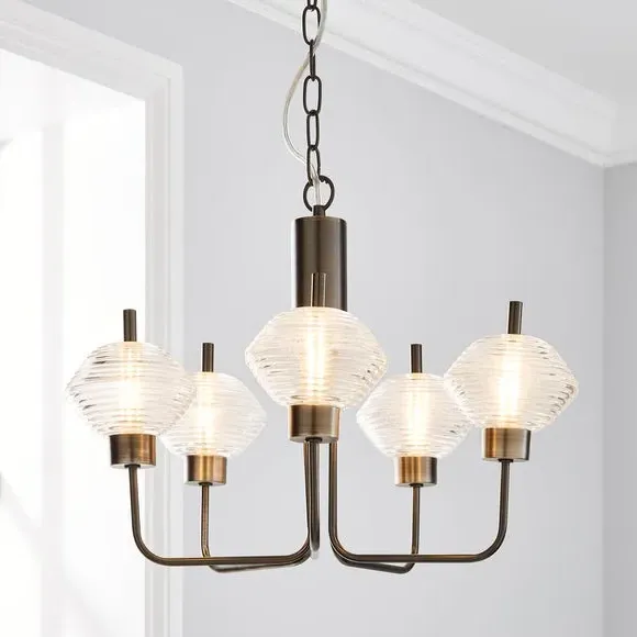 5-Light Orb Ceiling Light - Clear, Glass image