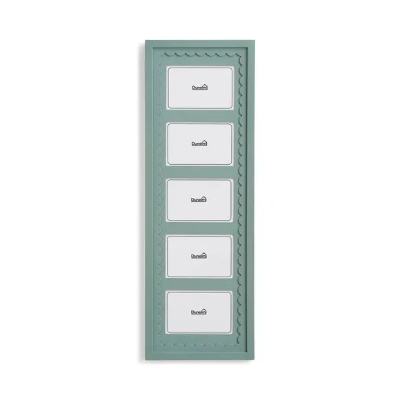 5-Photo Frame Scalloped Design - Lilypad