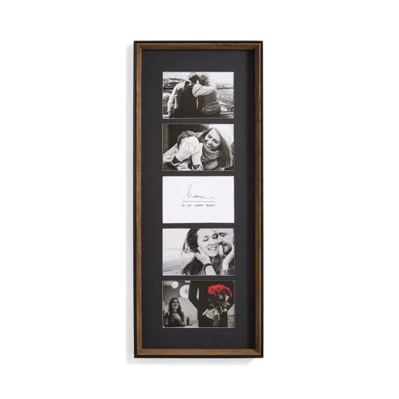 5-Photo Panel Frame - Black