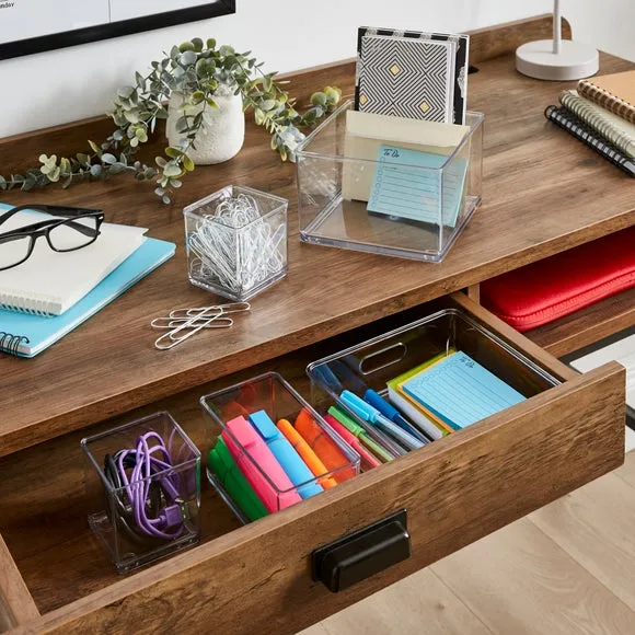 5-Piece Drawer Organiser Set - Clear image