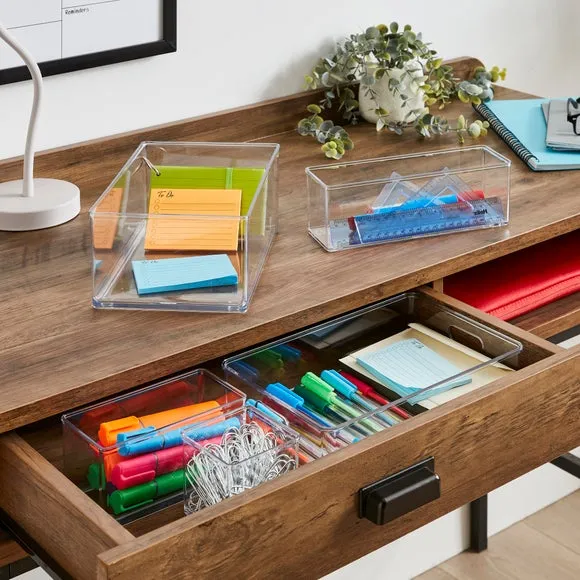 5-Piece Drawer Organiser Set - Clear