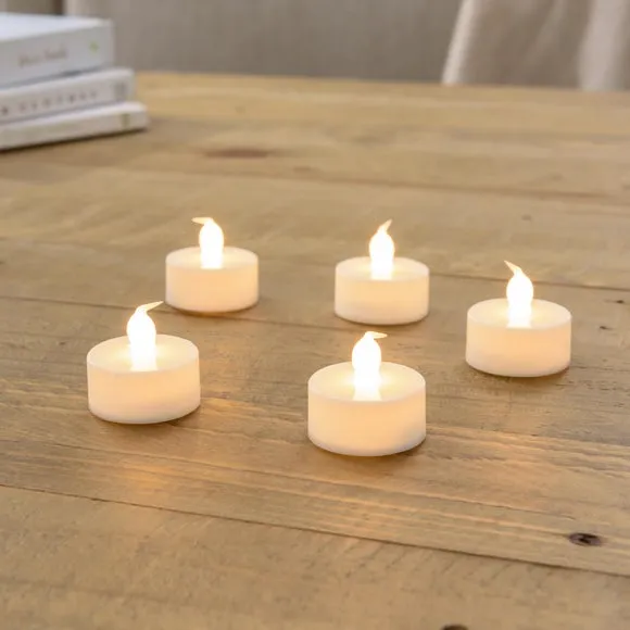 5-Piece LED Tealight Set - White image