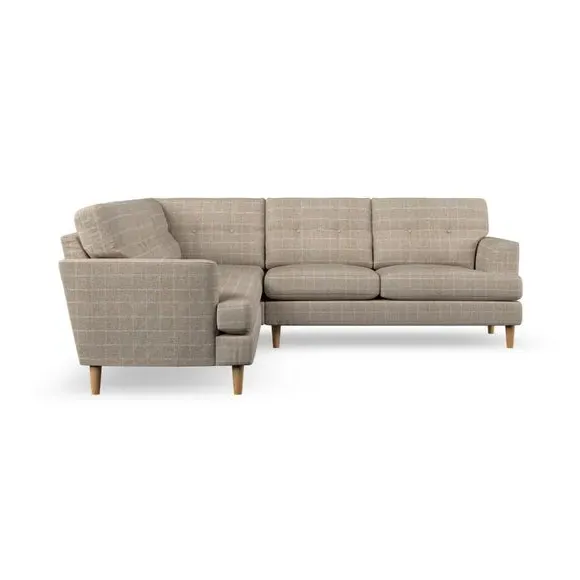 5-Seater Corner Sofa with High Legs - Natural