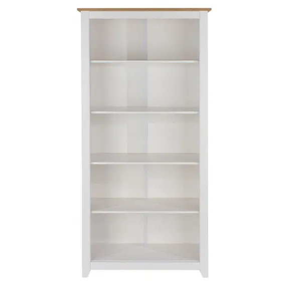 5-Shelf Bookcase - White, Pine