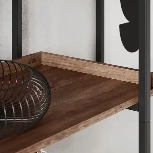 5-Shelf Shelving Unit - Pine, Wood Effect