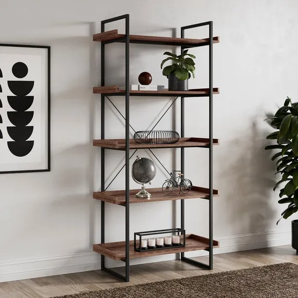 5-Shelf Shelving Unit - Pine, Wood Effect image