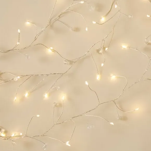 50 LED String Lights Battery Operated - Clear