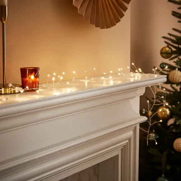 50 LED String Lights Battery Operated - Clear image