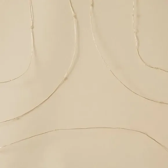 50 LED String Lights Battery Operated - White