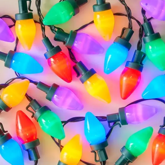50 LED String Lights with Timer - Multicolor