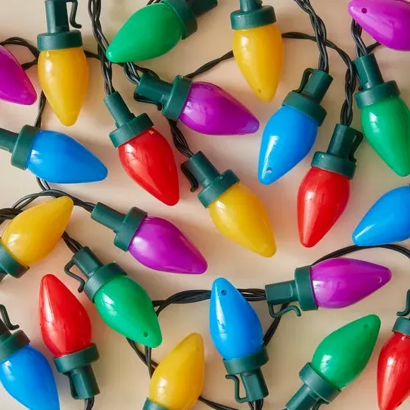 50 LED String Lights with Timer - Multicolor