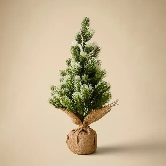 50cm Christmas Tree Two-Tone - Green, Jute