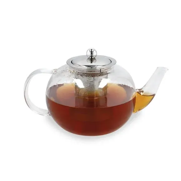 6-Cup Teapot with Infuser - Clear, Glass
