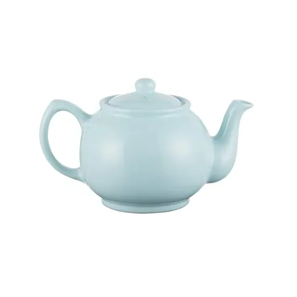 6-Cup Teapot with Non-Drip Spout - Blue, Stoneware