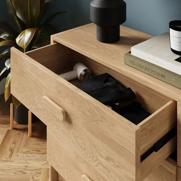 6-Drawer Chest - Oak Effect