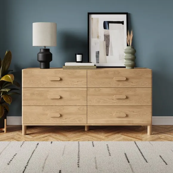 6-Drawer Chest - Oak Effect image