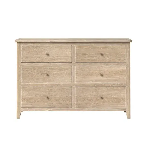 6-Drawer Chest with Storage - Oak, Pine