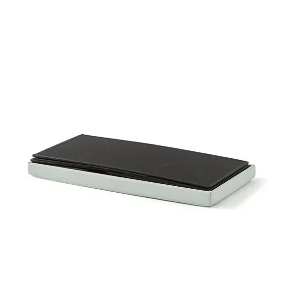 6-Drawer Foldable Ottoman - Sage, Faux Linen