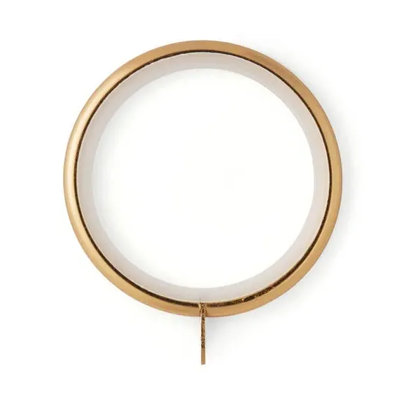 6-Pack Round Curtain Rings - Antique Gold