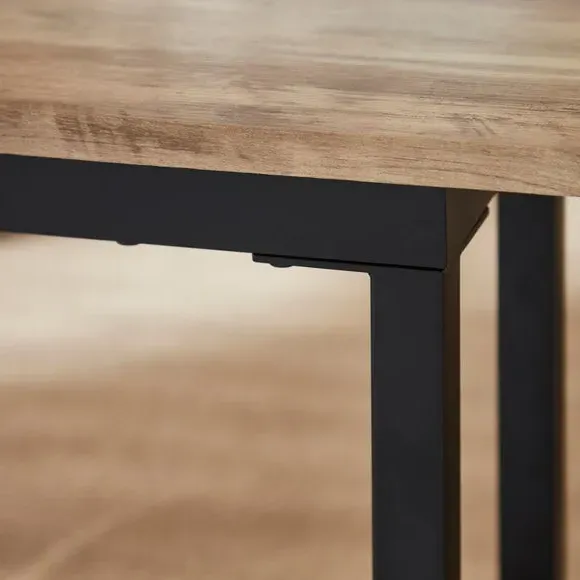 6-Seater Dining Bench Set - Light Wood