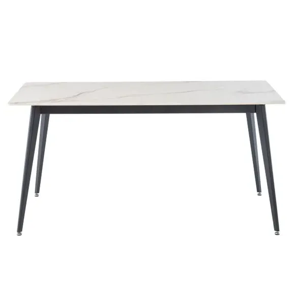 6-Seater Dining Table - Gold Marble, Sintered Stone