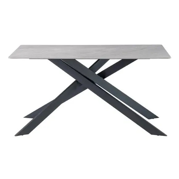 6-Seater Dining Table - Grey, Sintered Stone