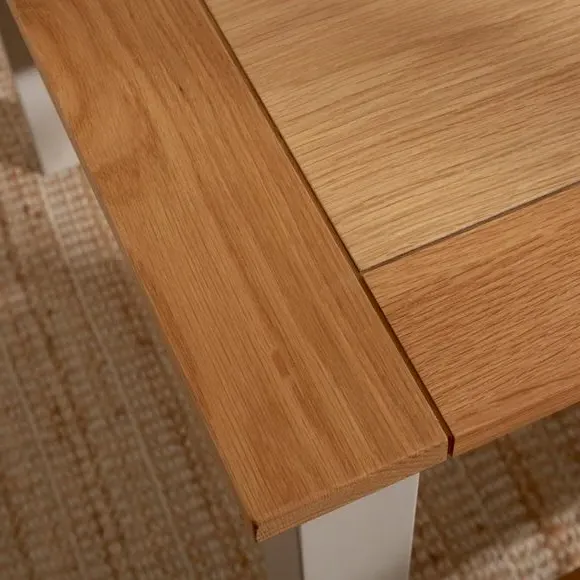 6-Seater Dining Table with 2 Benches - Grey, Pine