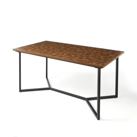 6-Seater Rectangular Dining Table - Brown, Wood