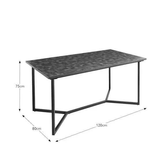 6-Seater Rectangular Dining Table - Brown, Wood