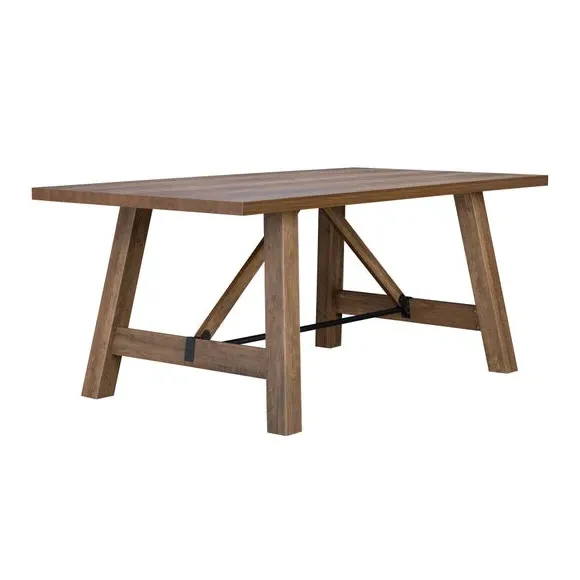 6-Seater Rectangular Dining Table - Pine Wood