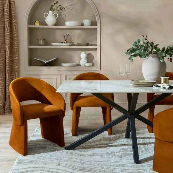 6-Seater Rectangular Dining Table - Stone