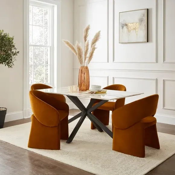 6-Seater Rectangular Dining Table - Stone image