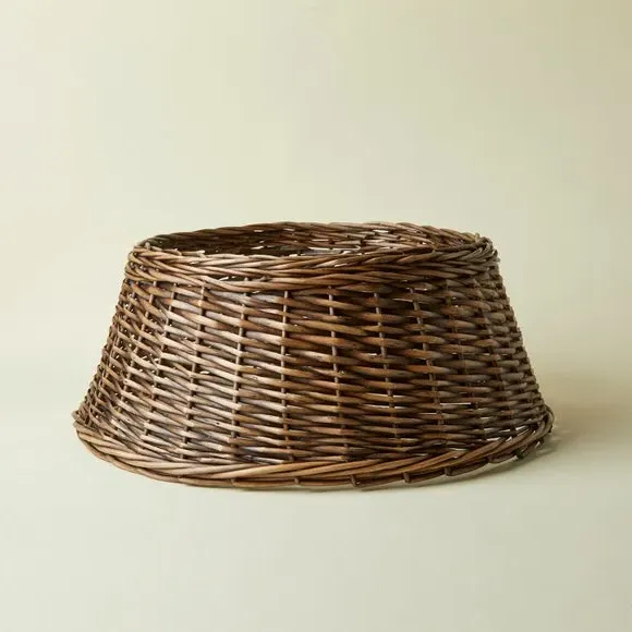 60cm Christmas Tree Skirt - Walnut, Wicker