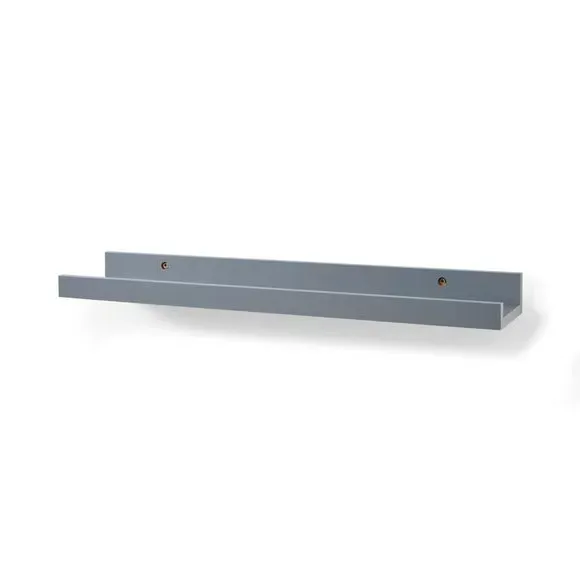60cm Picture Ledge Shelf - Grey, Wood