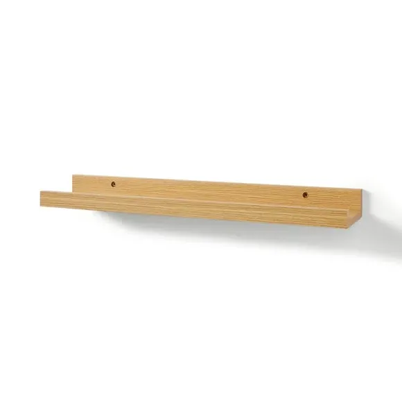 60cm Picture Ledge Shelf - Natural, Wood