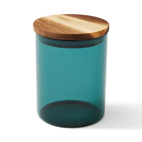 650ml Storage Jar - Green, Borosilicate Glass