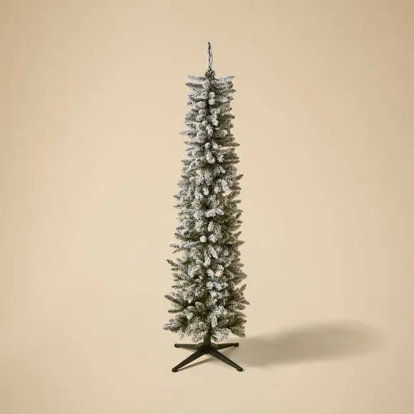 6ft Slim Christmas Tree - Blue, Artificial
