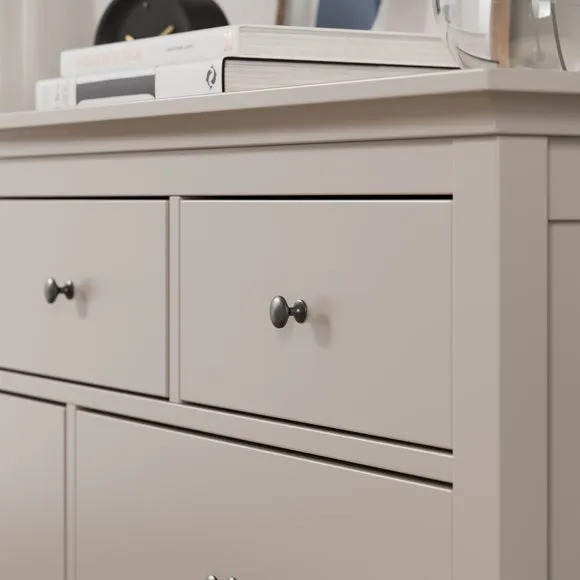 7-Drawer Chest with Metal Handles - Natural