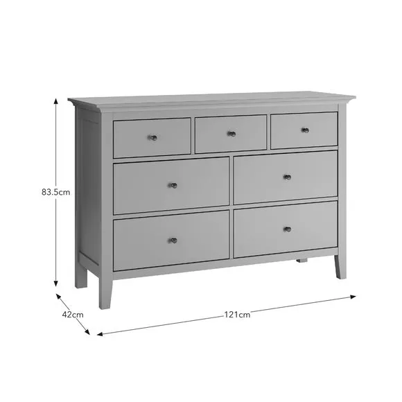 7-Drawer Chest with Metal Handles - Sage