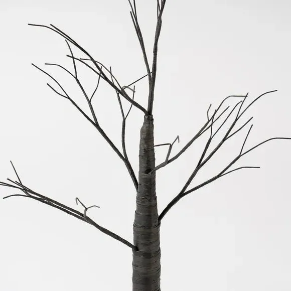 70cm Artificial Tree Decoration - Black, Plastic