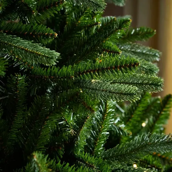 7ft Pre-lit Christmas Tree - Green, Fraser Fir