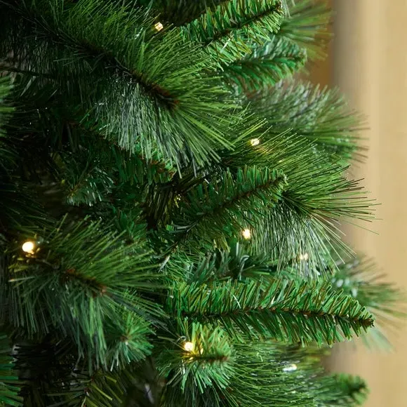 7ft Pre-Lit Christmas Tree - Green, Pine
