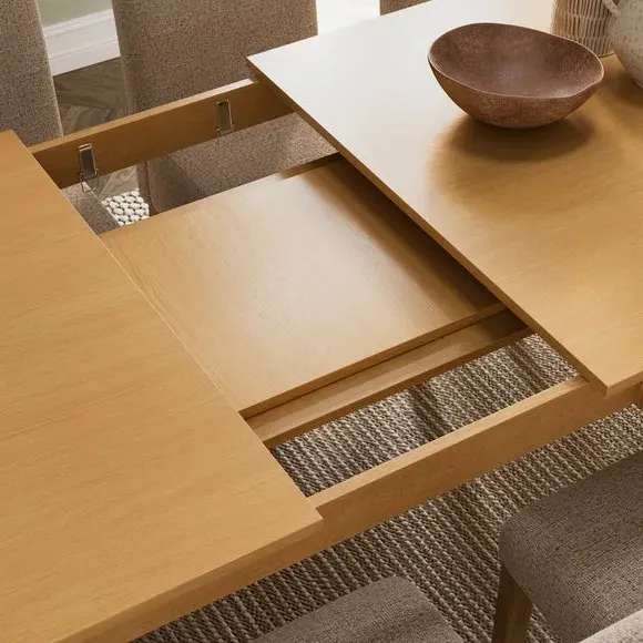 8-10 Seater Extendable Dining Table - Oak, Wood