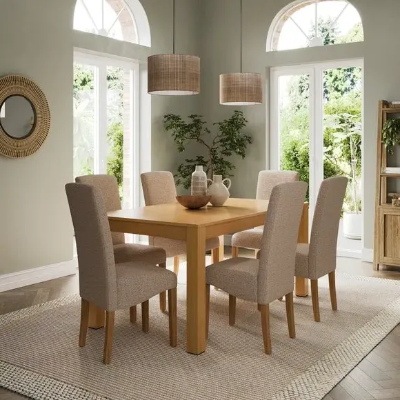 8-10 Seater Extendable Dining Table - Oak, Wood image
