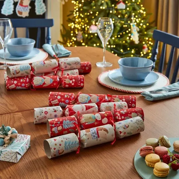 8-Piece Christmas Crackers Set - Multicolor, Paper image