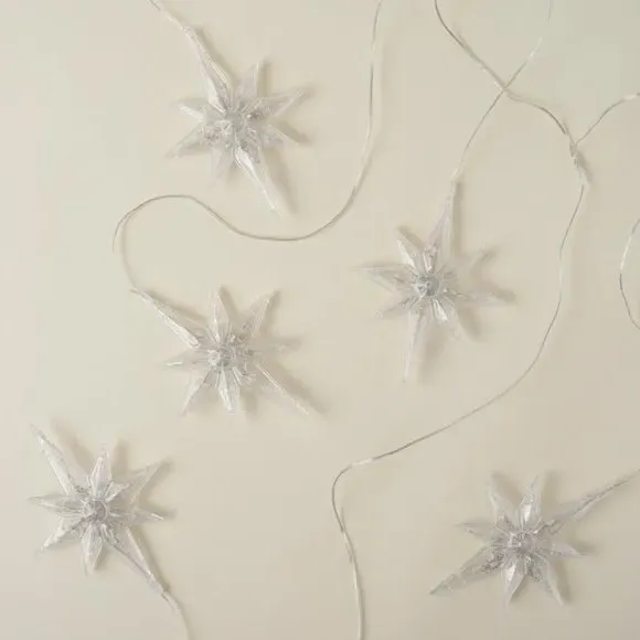 8 Point Star Curtain Light - Clear, LED