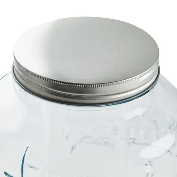 8L Drinks Dispenser with Infuser - Clear Glass