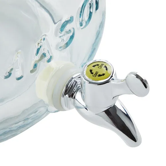 8L Drinks Dispenser with Infuser - Clear Glass