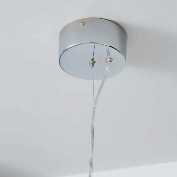 9 Light Star Pendant Light - Silver, Chrome